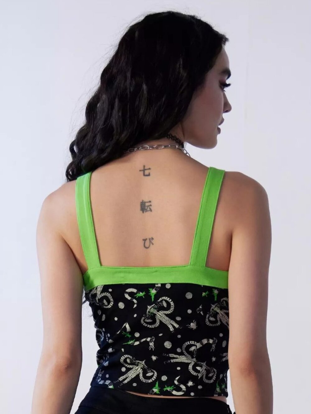 Hot Topic Beetlejuice Sandworm Corset Tank Top L - Picture 5 of 11